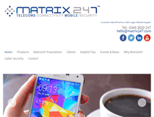 Tablet Screenshot of matrix247.com